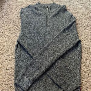 Izod - Quarter Zip Sweater - Grey - L